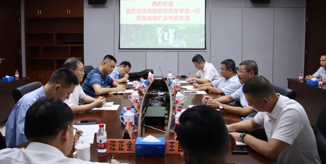 宝武资源高级副总裁朱学滨一行到访pp电子模拟器 共商深入合作